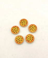 LEGO® 5x Pizza Tile 2x2 Round (14769pb160) Round Beige Tan City Basic Tile NEW