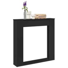 Fireplace Surround Black 100x20x100 cm Engineered Wood vidaXL