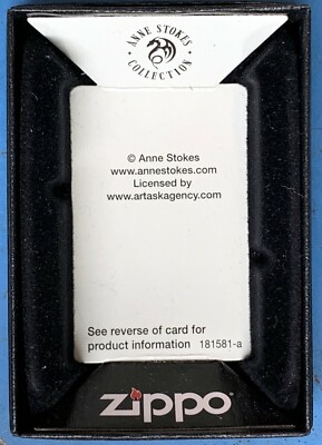 Zippo ORIGINAL Papp-Etui  LEER   ANNE STOKE   aus aktueller Zeit nach 2000