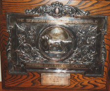 VINTAGE (SP) BEST IN SHOW TROPHY = 1951 -  "MOOSE JAW KENNEL CLUB"