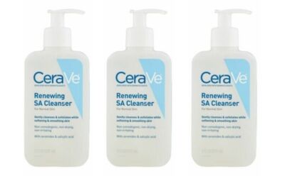 BL Cerave Facial Renewing Sa Cleanser 8oz Pump (31235) *THREE PACK*