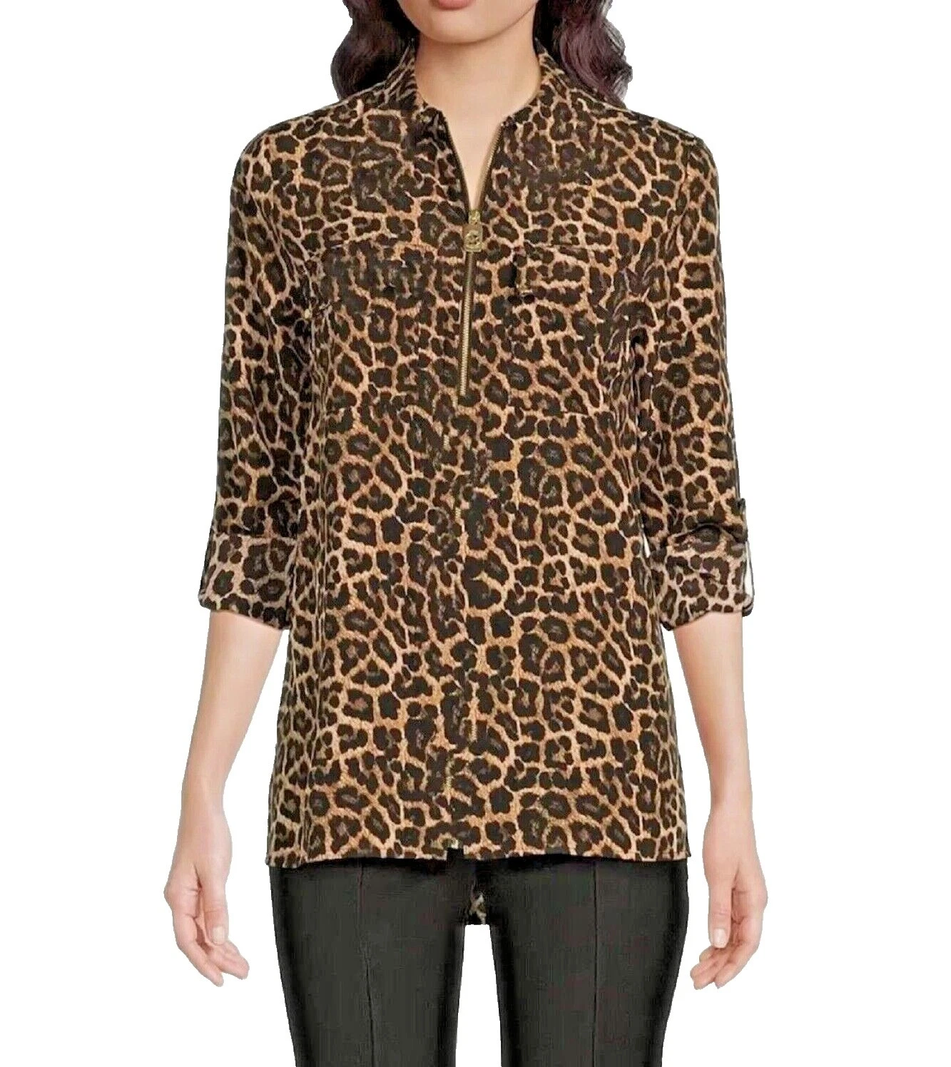 Poliéster Estampado Animal Michael Kors Tops Formal para mujeres