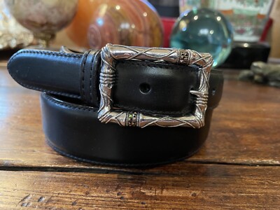 Pawn James Reid Style Sterling Silver Marcasite Belt Buckle 29-30”nu 