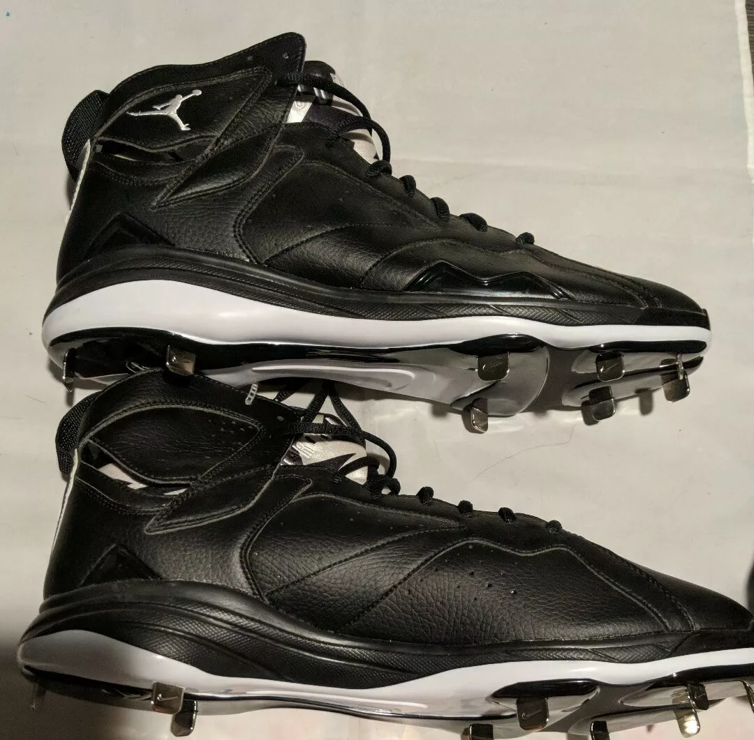 DS Nike Air Jordan VII 7 MCS Cleats size 16 Black White Oreo