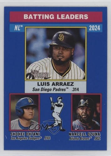 2025 Heritage League Leaders Dark Blue Border Shohei Ohtani Luis Arraez 08nc