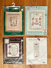 Lot of 4 Cross Stitch Kits Various Topics New Sealed