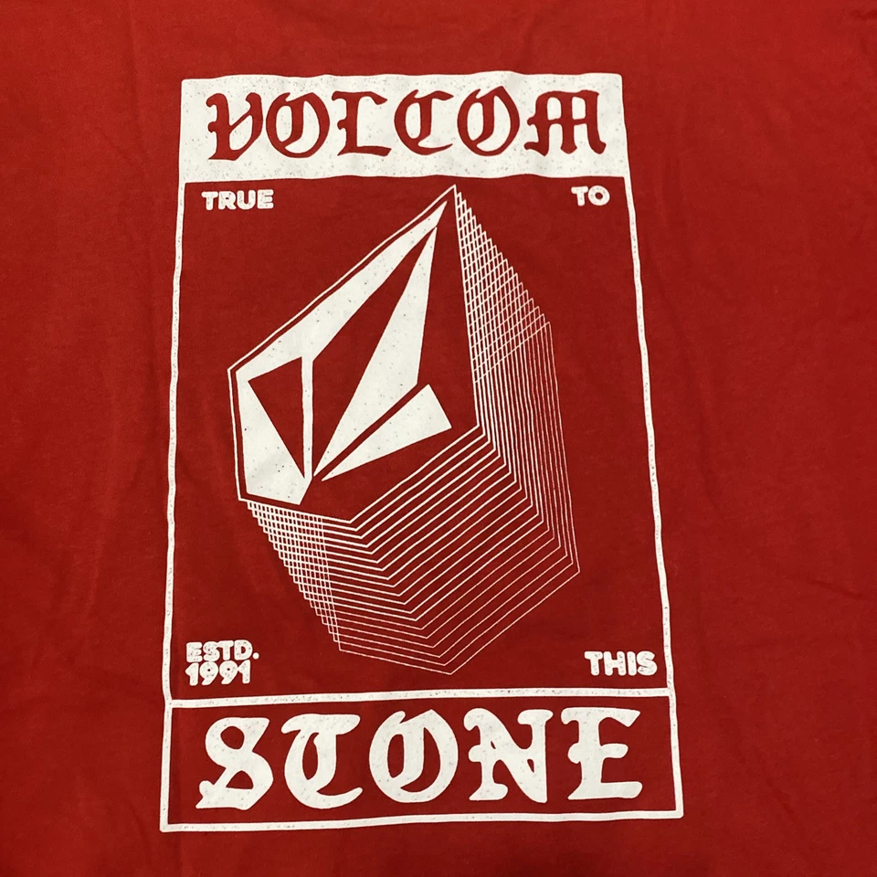 NWT Volcom Add It Up Short Sleeve Tee Red Size XL. C1 - Image 4 of 4