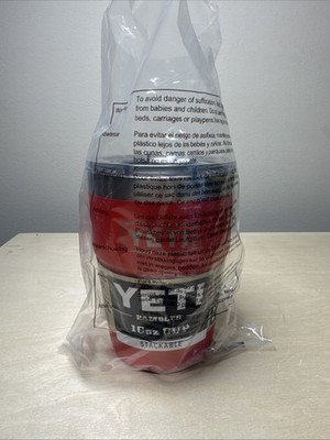YETI Rambler 16oz Rescue Red Stackable To-Go Tumbler w/ MagSlider Lid BRAND NEW!