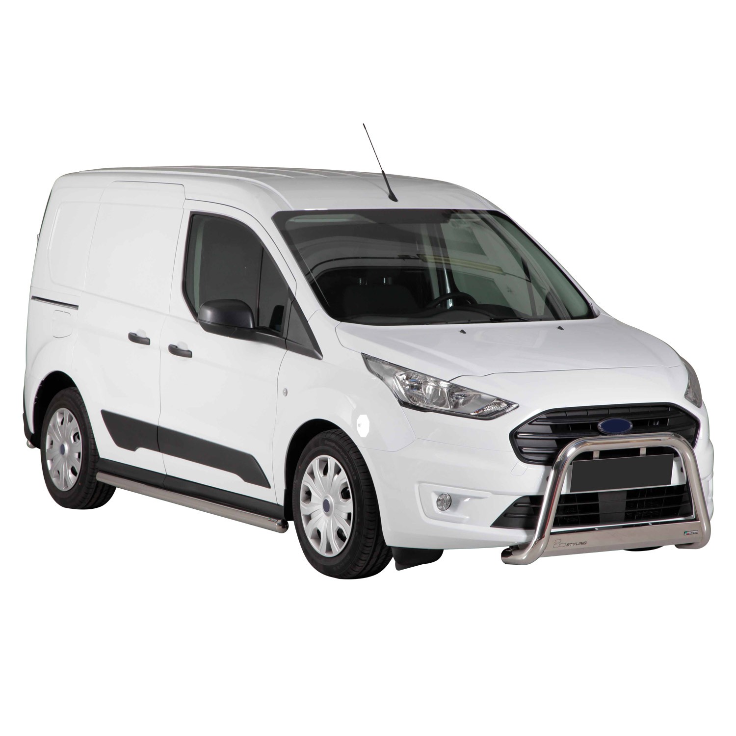 Pare-buffle Ford Transit Connect 2018-2022 en acier gris 63 mm