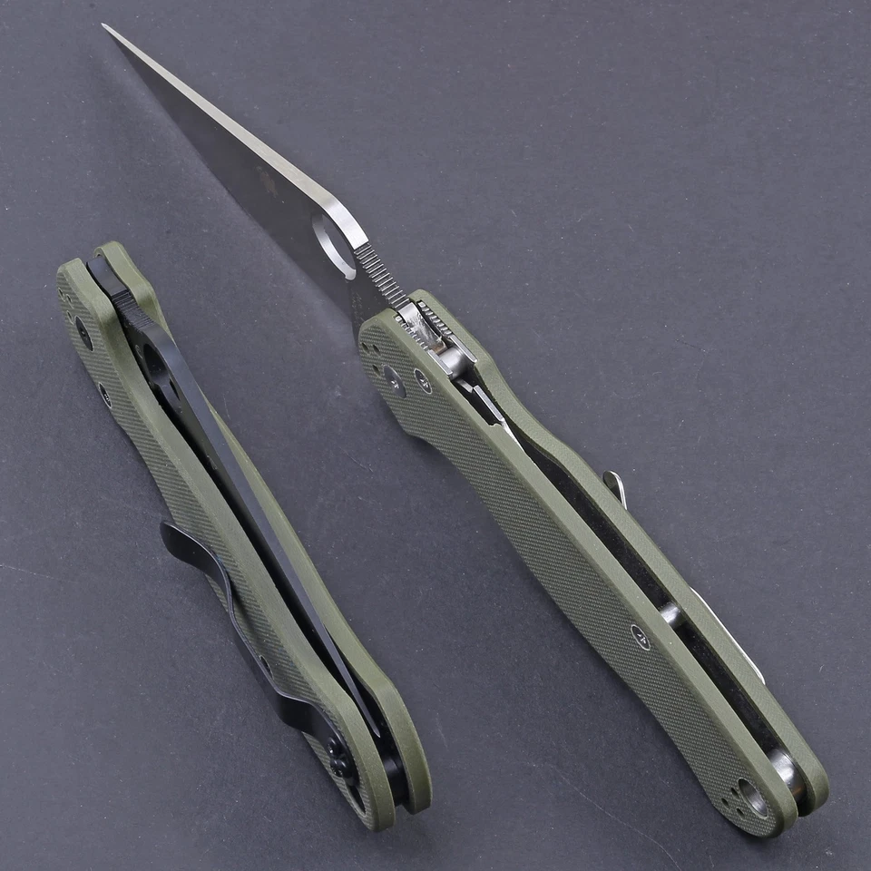 Para Military Green G10 Handle Tactical Survival Outdoor Folding Camping Knife - Image 3 of 4