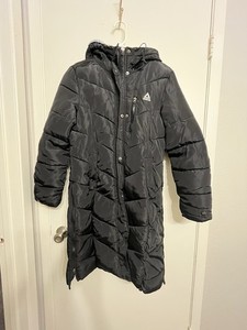 Reebok Women's Long Puffer Black Winter Jacket S