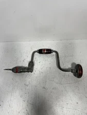 Vintage Dunlap 10" Bit Brace Ratcheting Drill - Hand Drill  or Auger - USA Made