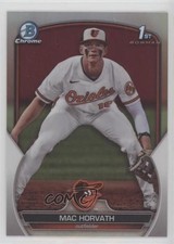 2023 Bowman Draft Chrome Refractor Mac Horvath #BDC-90 1d9q