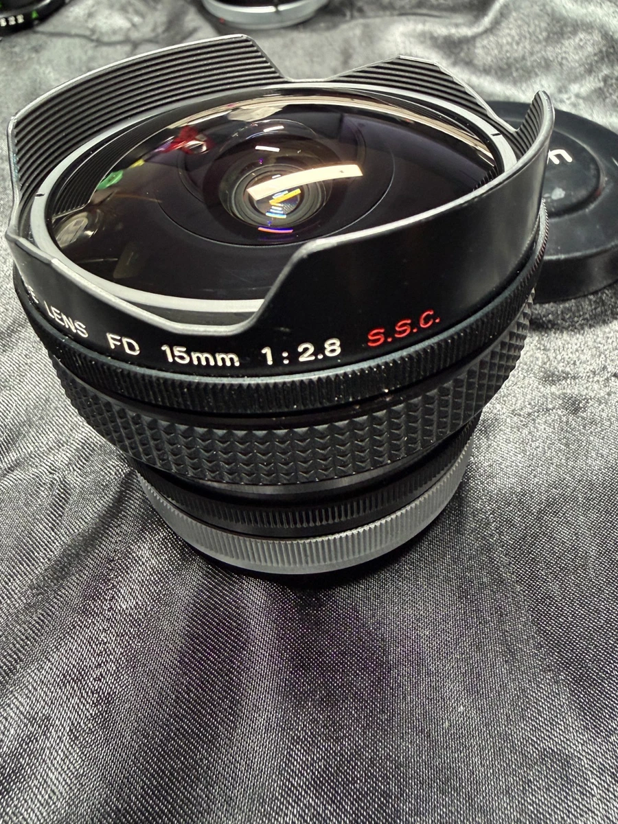 レンズ(単焦点) CANON FISH-EYE LENSE FD 15mm 2.8 SSC Canon FD f/2.8 Camera Lenses 15mm Focal for sale | eBay
