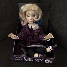 Wednesday 13-in Talking LED Wednesday Enid Doll Tabletop Animatronic Decor NIB