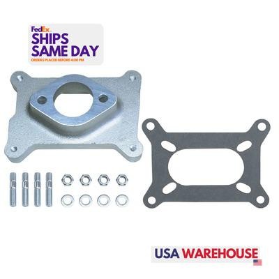 Trans-Dapt 2044, One Natural Aluminum Carburetor Adapter Performance Racing Part