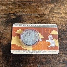 Leggende dell'Olimpo Zeus dio della mitologia greca moneta placcata argento 2025 1 di 499