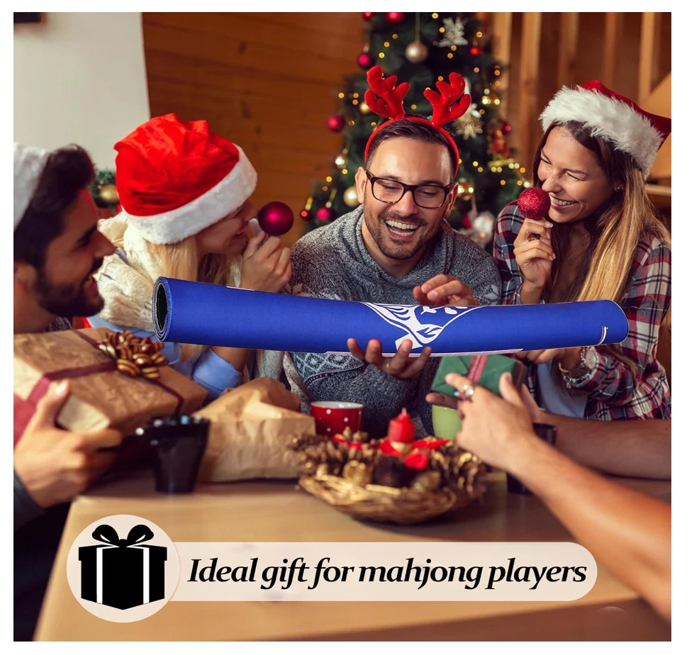 MAHJONG Mat BLUE WESTERN