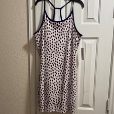 Tommy Hilfiger White and Black Polka Dot Mini Dress