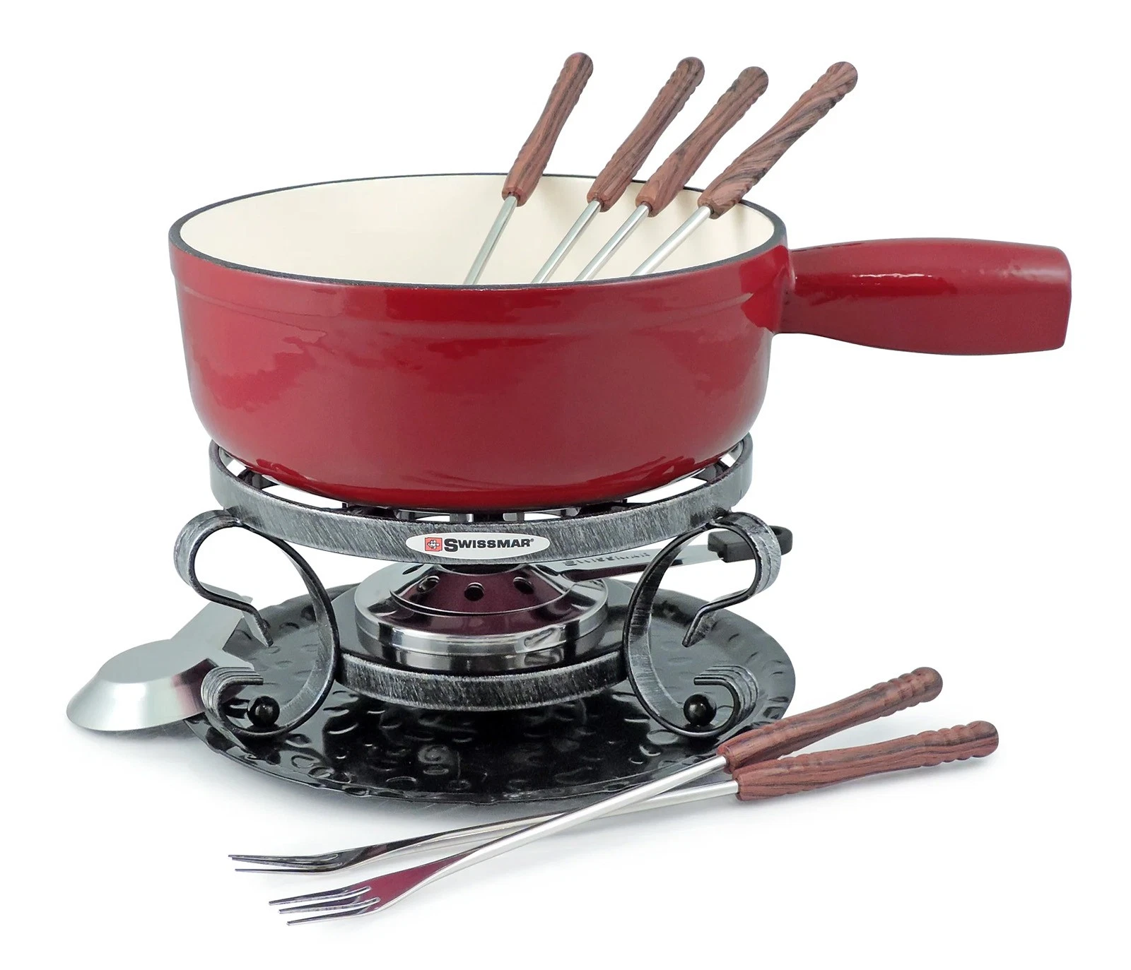 Swissmar Lugano 9 Piece Cast Iron Fondue Set
