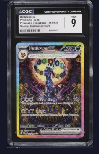 2025 Prismatic Evolutions Umbreon EX "Moonbreon" 161/131  Holo CGC 9