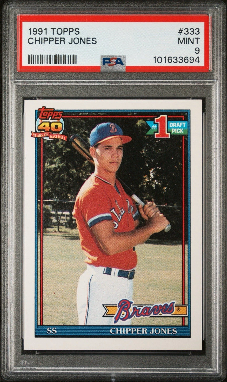 Chipper Jones trading card