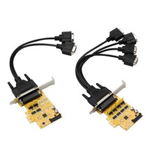 RS232 DB9in Serial Port Card Power PCI-Express 4/2 Port DB9 Serial Adapter