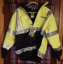 GAME HI-VIZ CLASS 3 MUNICIPALITY JACKET W/ BLACK BOTTOM Size XL NEW W/TAGS! L@@K
