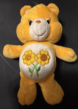 Care Bears Friend Bear 9" Flower Bean Bag Plush Stuffed Animal 2015 Sunflower