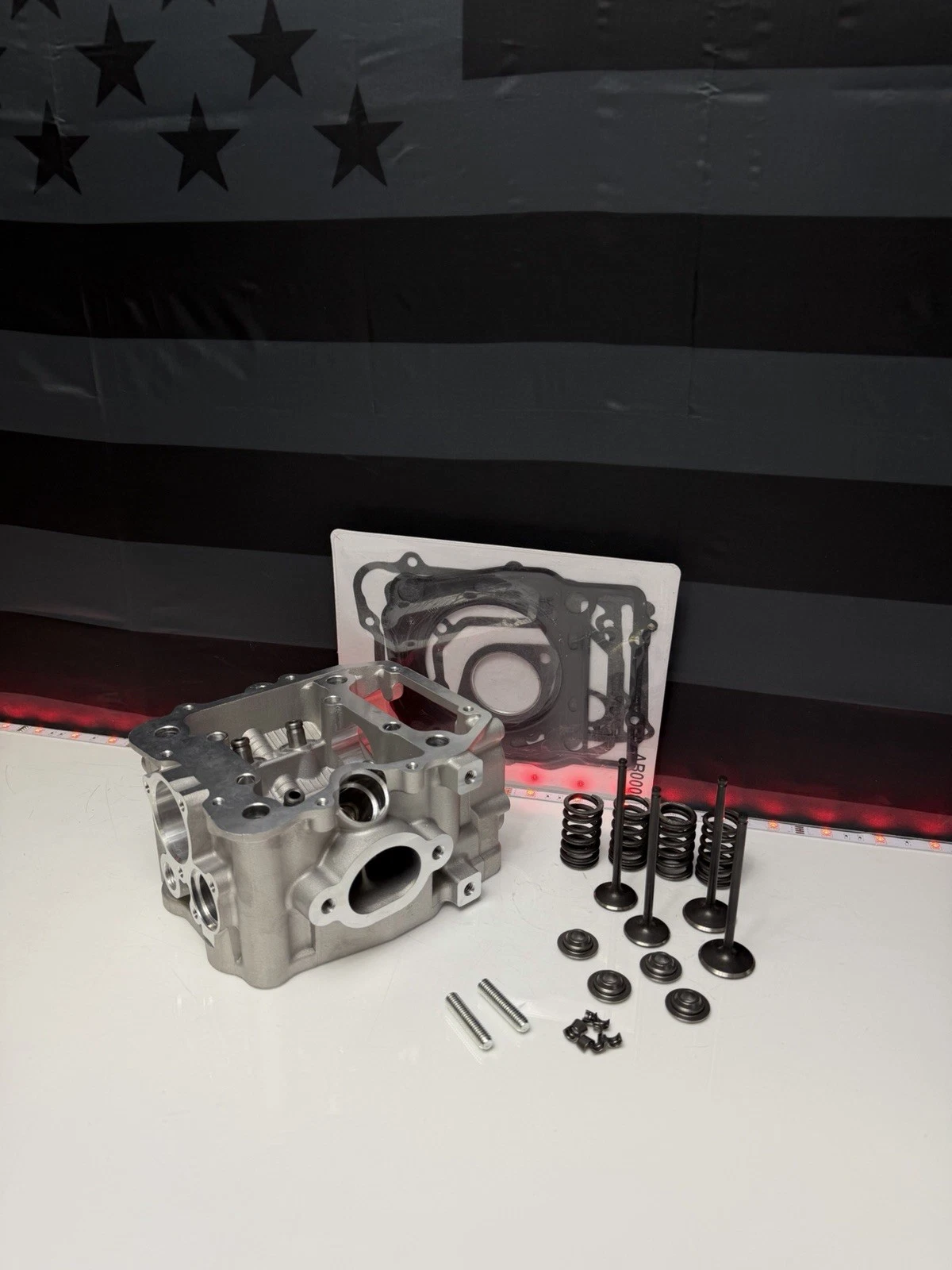 Polaris Scrambler 500 Rebuild Kit 1997-2013 - Cylinder Head With Valves