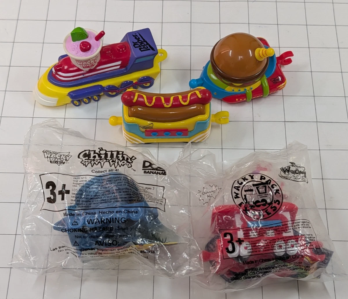 超レア　ソニックドライブイン　SONIC ミールトイ　ビンテージ　3体セット 超レア ソニックドライブイン SONIC ミールトイ ビンテージ 3体セット