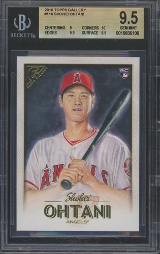 2018 Topps Gallery #116 Shohei Ohtani RC Rookie Gem Mint BGS 9.5