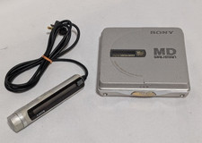 SONY MZ-E35 Walkman Portable MD Player Digital MEGA BASS Silver Japan