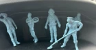 Lot Of 5 Vintage Marx Figures MPC Blue Figures Rare