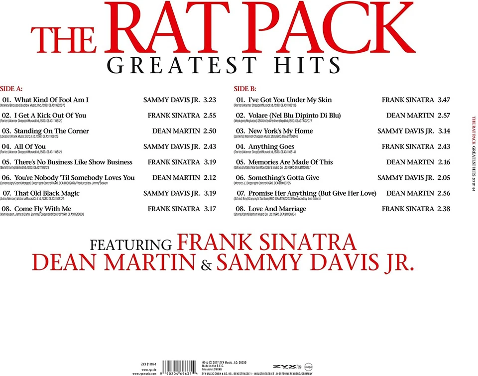 Sammy Jr. Davis The Rat Pack-Greatest Hits (Vinyl) Foto 2 de 2