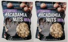 Kirkland Signature Dry Roasted Macadamia Nuts Sea Salt 2 x 24oz Bag 1.5lb