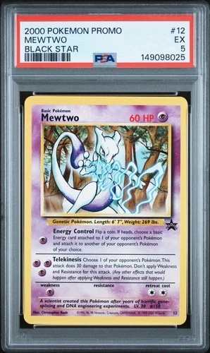 2000 POKEMON PROMO BLACK STAR #12 MEWTWO PSA 5
