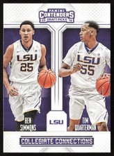2016 Panini Contenders Draft Connections Ben Simmons / Tim Quarterman #5 LSU