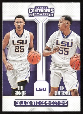 2016 Panini Contenders Draft Connections Ben Simmons / Tim Quarterman #5 LSU