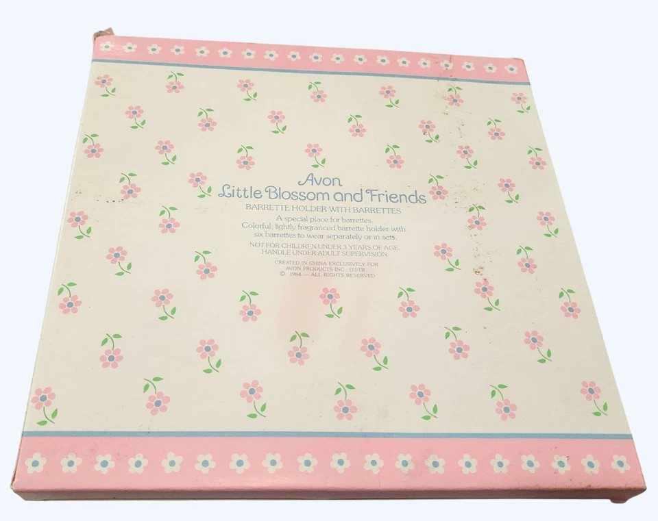 Juego de soporte de pasador vintage Avon Little Blossom and Friends con flora caprichosa Foto 3 de 4