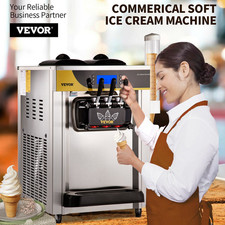 Commercial Soft Serve Ice Cream Maker 2200W 22  30L/H Countertop