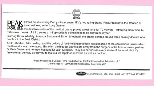 1994 BENHAM BLCS99 Pair FDC's - MEDICAL DISCOVERIES Gutter Pairs PEAK PRACTICE - Picture 3 of 3