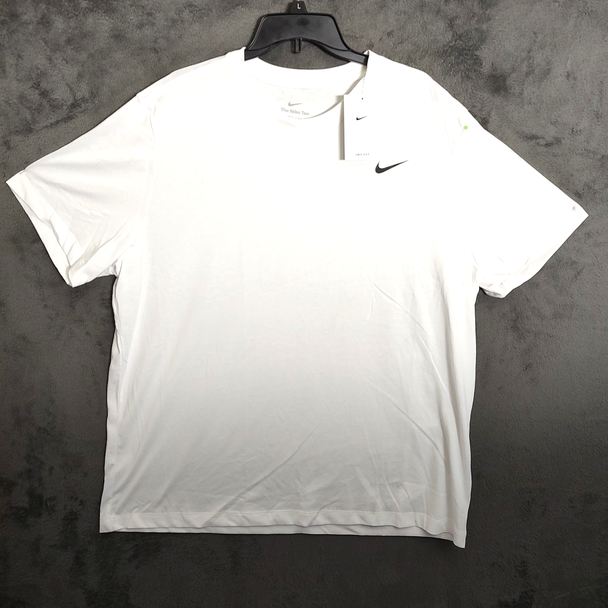 NIKE Shirt Adult XXL 2XL White Standard Tee Short Sleeve Classic Quality Mens