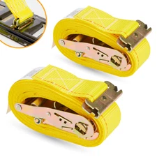 KODIAK 2 Pack 2"x12' E Track Ratchet Straps, Ebclosed Trailer Tie Down, 4400lb