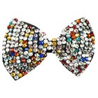 Large 14cm Girls Bling Bow Hair Clip, Crystal Crocodile Clip - 11 Colors
