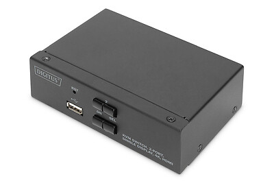 DS-12870 DIGITUS KVM-Switch, 2-Port, Single-Display, 4K, HDMI® ~D~ - Bild 1 von 1