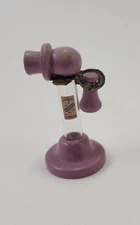 1950s Vintage Robinson's Cosmetic Company Wood Glass Parfum Bottle Telephone 3" 