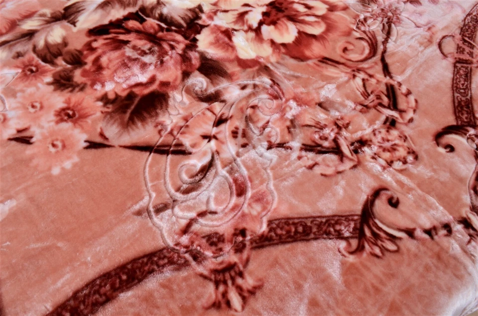 Kuscheldecke Decke 200x230 cm Zweilagige Doppelseitige 2 Ply , 3 kg Braun - Bild 4 von 4