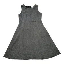 White House Black Market Fit and Flare Sleeveless Black Dress Women’s Size 10