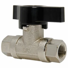 General Pump 3/8" Chrome Plated Steel Ball Valve 5000 psi Easy Turn Valve